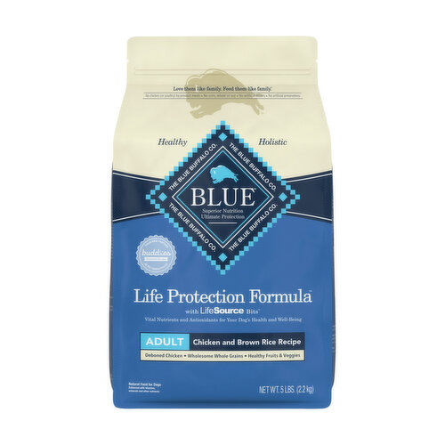 Blue Buffalo Life Protection Formula Natural Adult Dry Dog Food, Chicken and Brown Rice