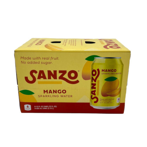 Sanzo Mango Sparkling Water (6-pack)