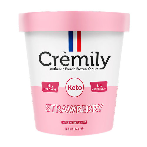 Cremily Strawberry French Frozen Yogurt