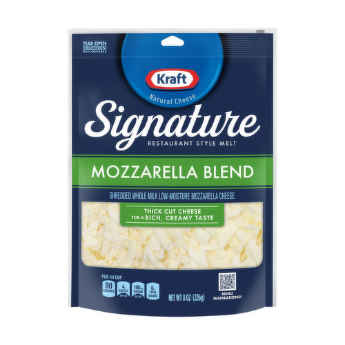 Kraft Signature Mozzarella Blend Natural Cheese