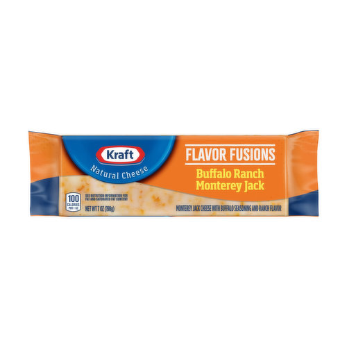 Kraft Flavor Fusions Buffalo Ranch Monterey Jack Natural Cheese