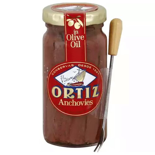 Ortiz Anchovies In Oil, 95 Gram