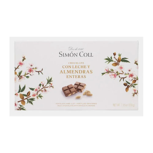 Simon Coll Milk Chocolate Bar Almonds