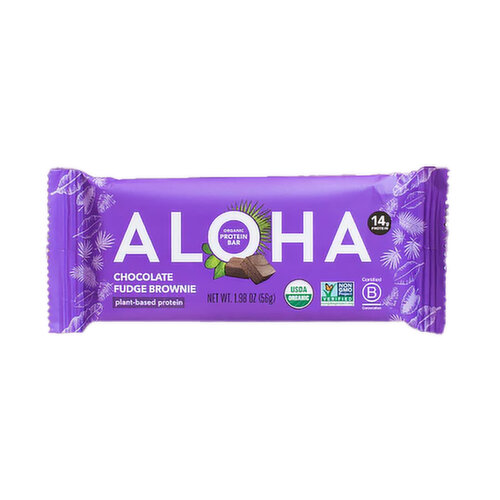 Aloha Chocolate Fudge Brownie Protein Bar