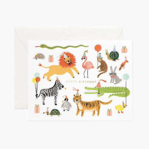 Party Animals Birthday Card