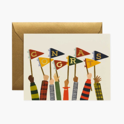 Pennants Congratulations Card