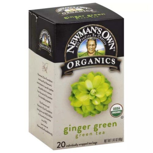 Newman's Own Organic Ginger Green Tea