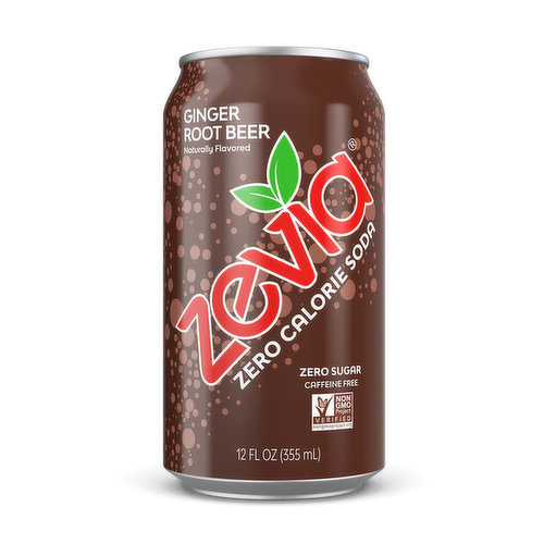 Zevia Zero Calorie Ginger Root Beer (Single)