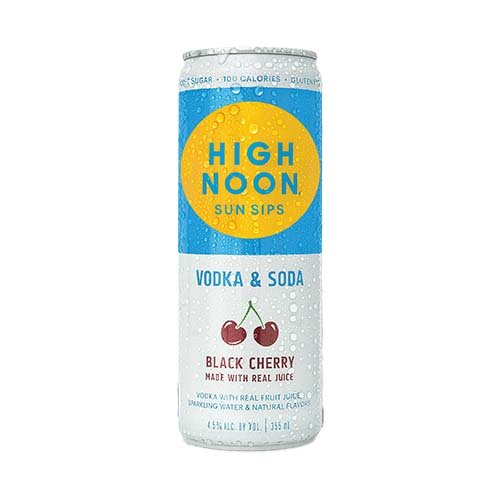 High Noon Hard Seltzer Vodka & Soda, Black Cherry