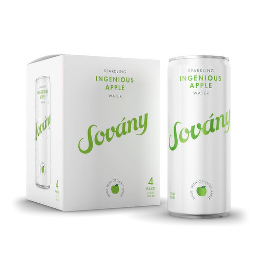 Sovany Sparkling Water Apple (4-pack)