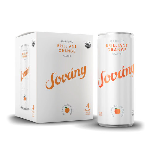 Sovany Sparkling Water Orange (4-pack)