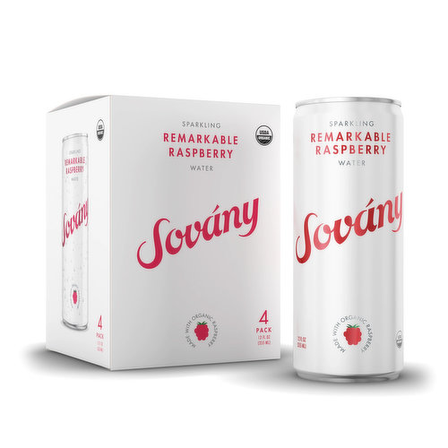 Sovany Sparkling Water Raspberry (4-pack)