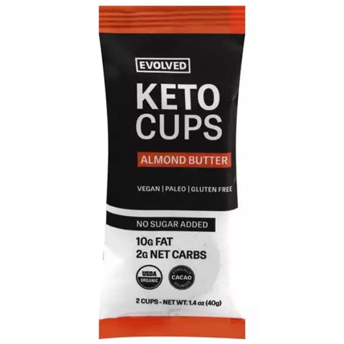 Evolved Keto Cups Almond