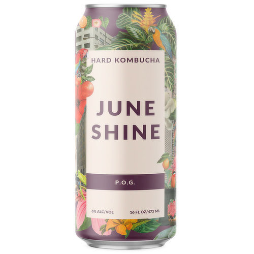 JuneShine Organic Hard Kombucha, POG
