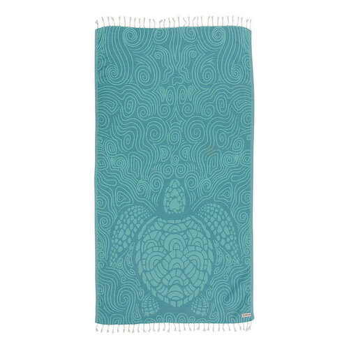 Sand Cloud Towel Mint Swirl Turtle 38x64