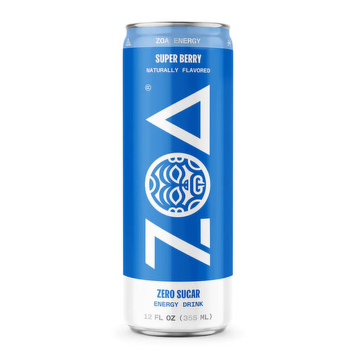 ZOA Zero Sugar Super Berry Energy Drink