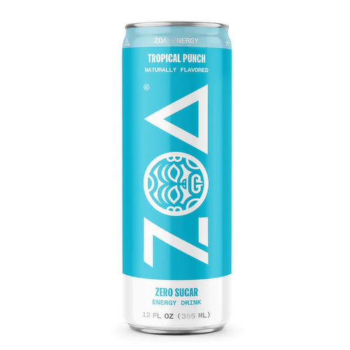 ZOA Zero Sugar Tropical Punch Energy Drink