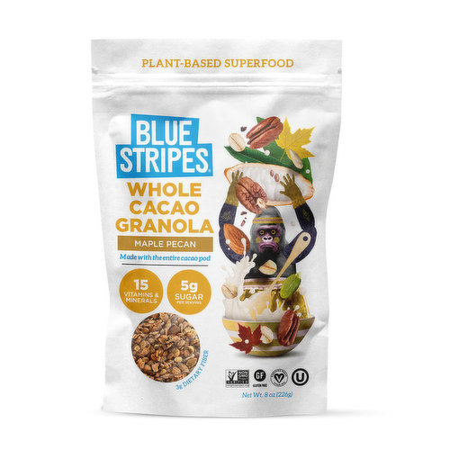 Blue Stripes Cacao Maple Pecan Granola