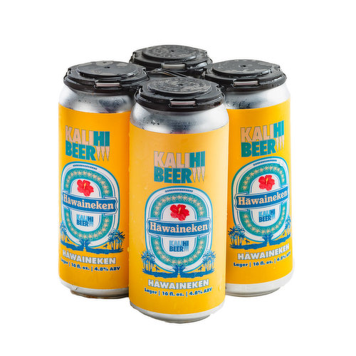 Kalihi Beer Hawaiianeken Hawaiian Lager (4-pack)