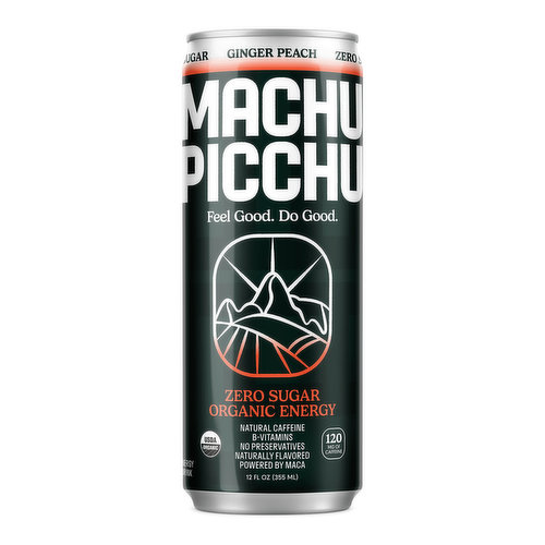 Machu Picchu Energy Zero Ginger Peach