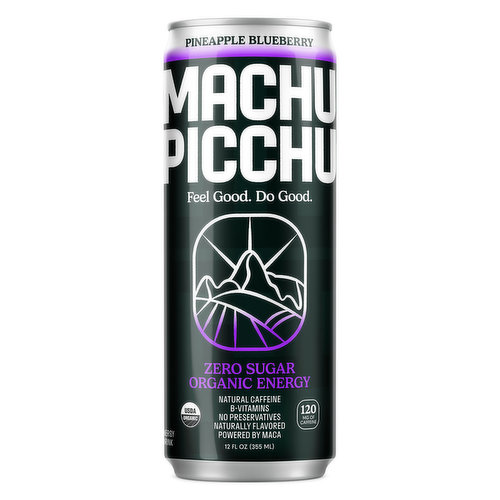 Machu Picchu Energy Zero Pineapple Blueberry