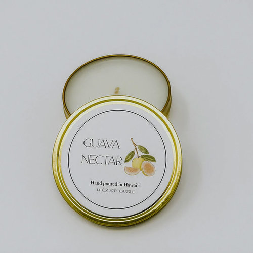 Jules & Gem Large Travel Tin Soy Candle Guava Nectar - OLD