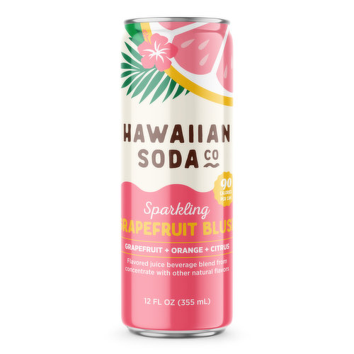 Hawaiian Soda Co Sparklng Grapefruit Blush