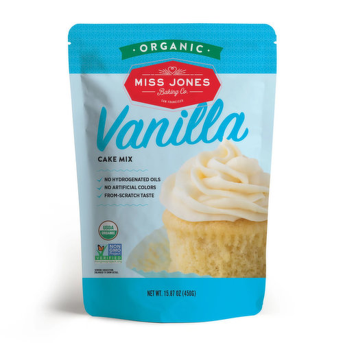 Miss Jones Baking Organic Cake Mix, Vanilla
