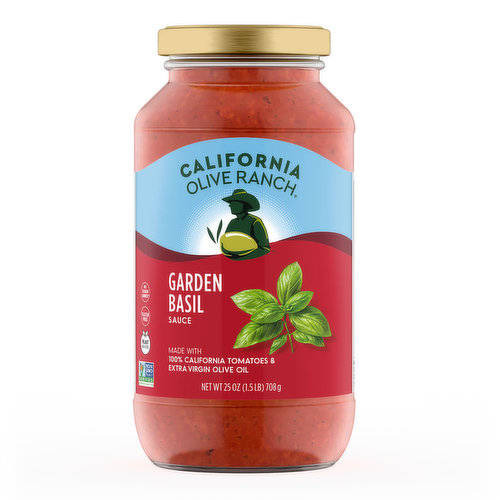 California Olive Ranch Pasta Sauce Garden Basil