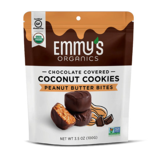 Emmy's Organics Chocolate Covered Peanut Butter Coconut Bites