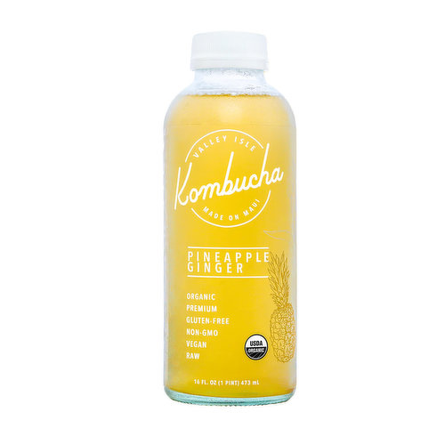 Valley Isle Kombucha Pineapple Ginger