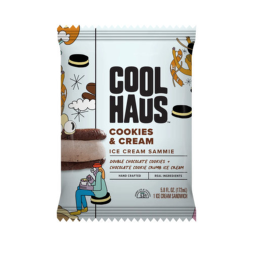 Coolhaus Cookies & Cream Ice Cream Sandwich