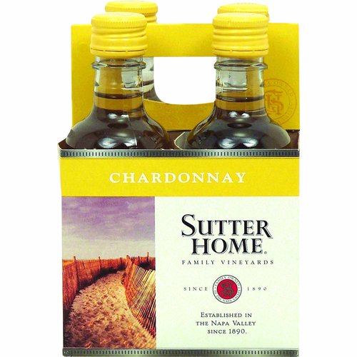 Sutter Home Chardonnay, Bottles (Pack of 4)