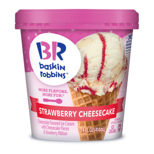 Baskin Robbins Strawberry Cheesecake