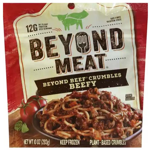 Beyond Meat Beefy Beef Crumbles, Frozen