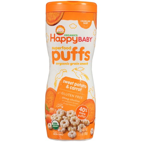 Happy baby sweet sales potato puffs