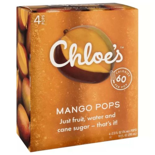 Chloe's Mango Fruit Pops