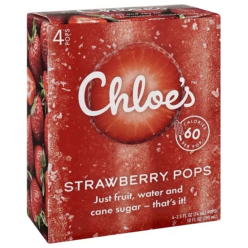 Chloe's Strawberry Fruit Pops