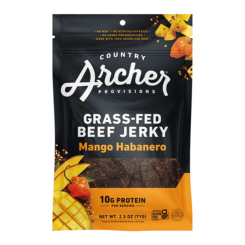 Country Archer Beef Jerky, Mango Habanero