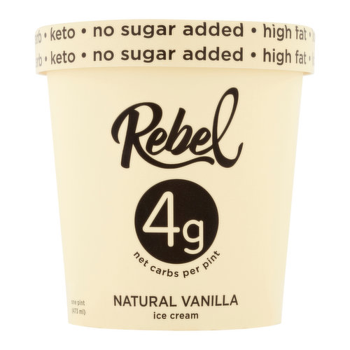 Rebel Natural Vanilla Ice Cream