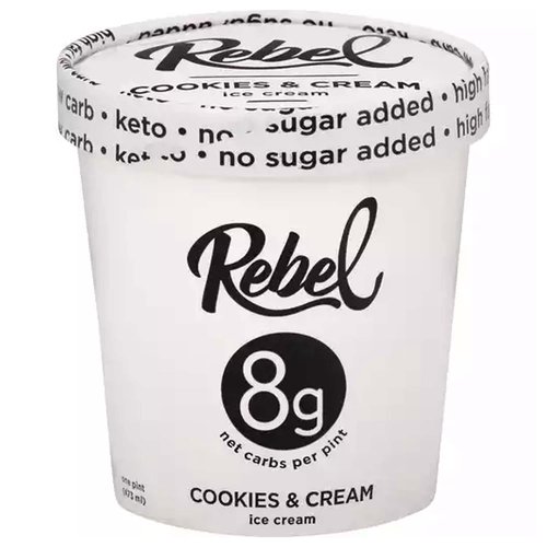 Rebel Ice Cream, Cookies & Cream