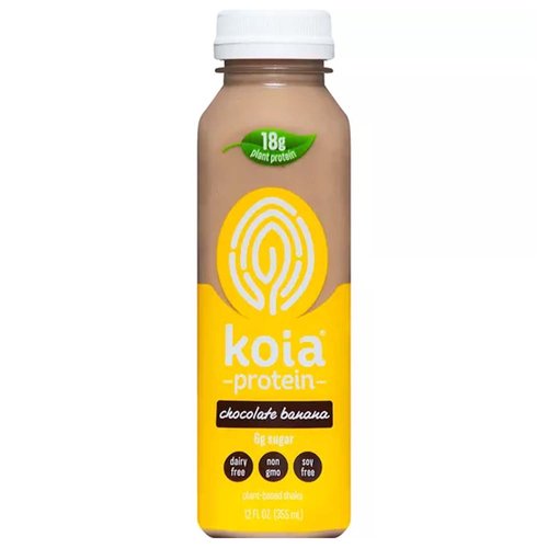 Koia Protein Shake, Plant-Based, Chocolate Banana