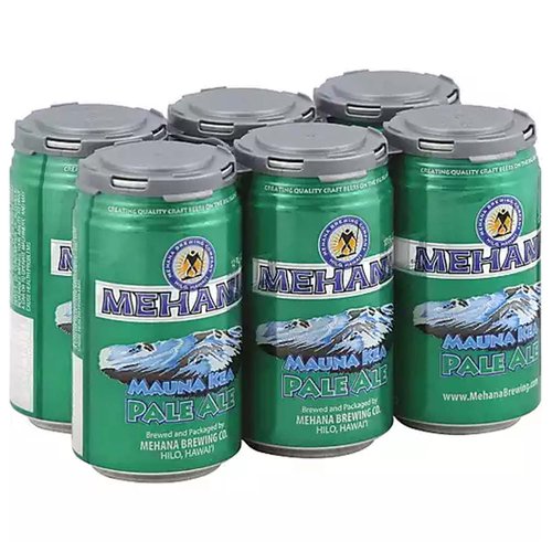 Mehana Brew Mauna Kea Beer, Cans (Pack of 6)