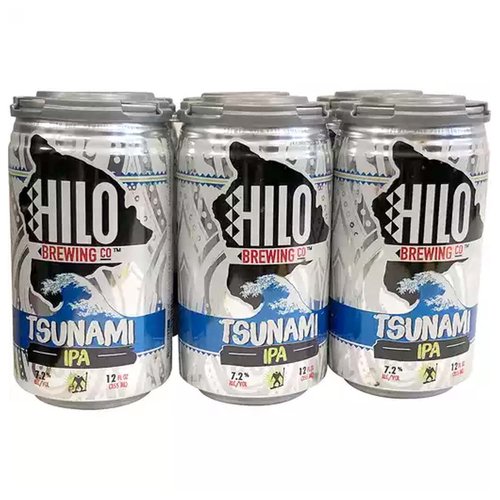 Hilo Brew Tsunami Ipa, Cans (Pack of 6)