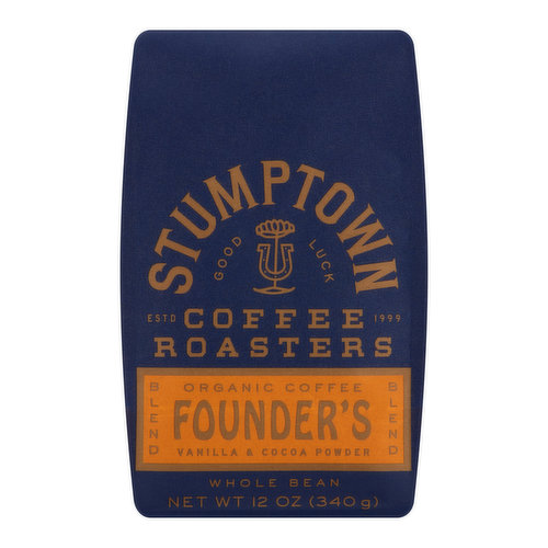 Stumptown Organic Founder's Vanilla & Cocoa Powder Blend Whole Bean Coffee