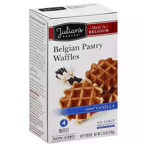 Julian's Belgian Pastry Waffles, Sweet Vanilla