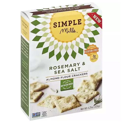 Simple Mills Almond Flour Crackers, Rosemary & Sea Salt 