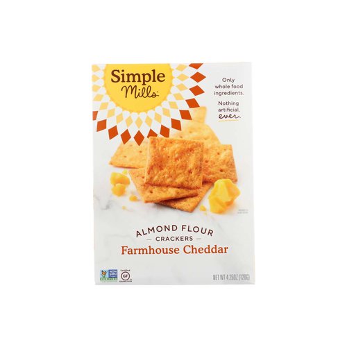 Simple Mills Almond Flour Crackers, Farmhouse Cheddar 