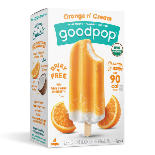 Goodpop Frozen Pops Orange N' Cream