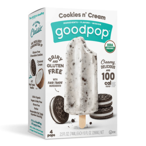 Goodpop Frozen Pops Cookies N' Cream